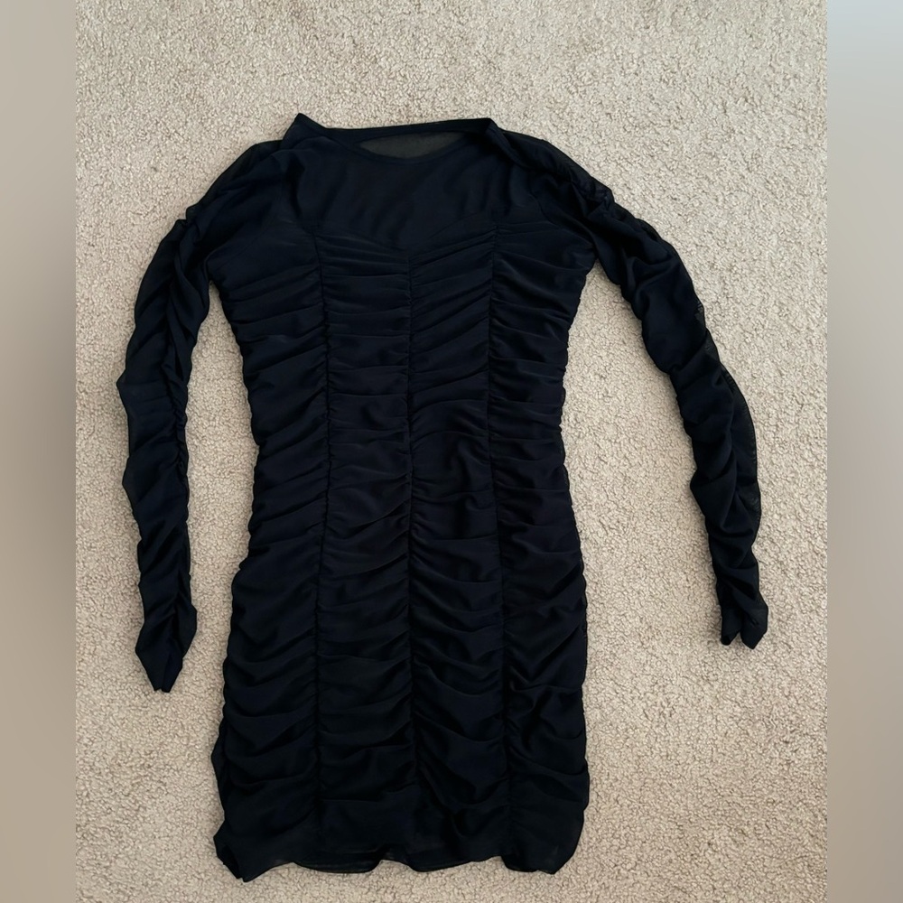 Social Tourist Hollister mesh black dress